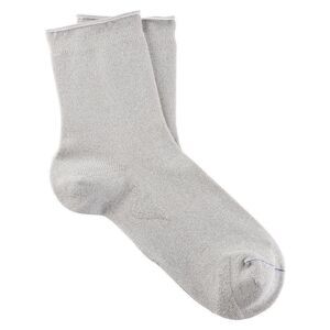 Birkenstock Cotton Sole Bling Light Gray Socks